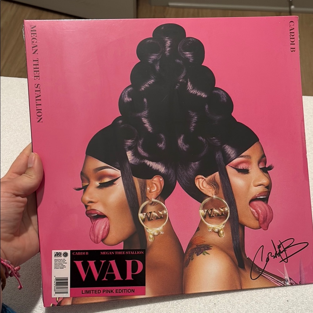 Cardi B & Megan Thee Stallion – WAP 12” Pink Vinyl (Limited “Tongue Out” Cover)